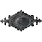 Ekena Millwork Quentin Ceiling Medallion, Hand-Painted Pewter, 23 1/2"W x 12 1/4"H x 1 1/2"P CM23RO1PES - alternate 1